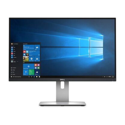 Реновиран монитор Dell UltraSharp U2515HC / 25`` / 2560x1440 / IPS / LED / HDMI + DisplayPort + Mini DisplayPort + USB хъб / Черен / Клас А-