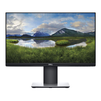 Реновиран монитор Dell P2419H / 24`` / 1920x1080 / IPS / HDMI + DisplayPort + VGA + USB хъб / Черен / Клас А-