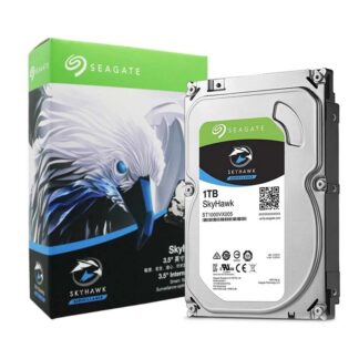 Твърд диск Seagate SkyHawk 1TB 3.5`` / ST1000VX013 / SATA III 6 Gb/s / 5400 rpm / 256MB кеш / за видеонаблюдение