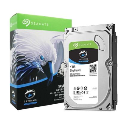 Твърд диск Seagate SkyHawk 1TB 3.5`` / ST1000VX013 / SATA III 6 Gb/s / 5400 rpm / 256MB кеш / за видеонаблюдение
