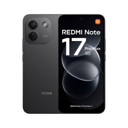 Смартфон Xiaomi Redmi Note 17 Pro 5G / 6.83`` 1.5K AMOLED / Snapdragon 6s Gen 4 / 6GB RAM + 256GB / 50MP + 8MP камера / 16MP предна / 8340mAh / 67W HyperCharge / IP68 / Черен