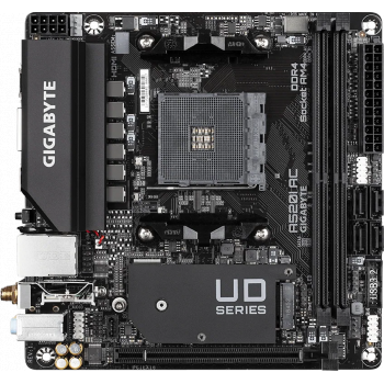 Дънна платка GIGABYTE A520I AC WIFI, Socket AM4, Mini-ITX